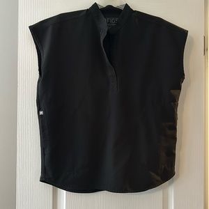 Figs XS Rafaela top in black